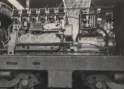 Close-up of Engine and Generator with Hood Removed